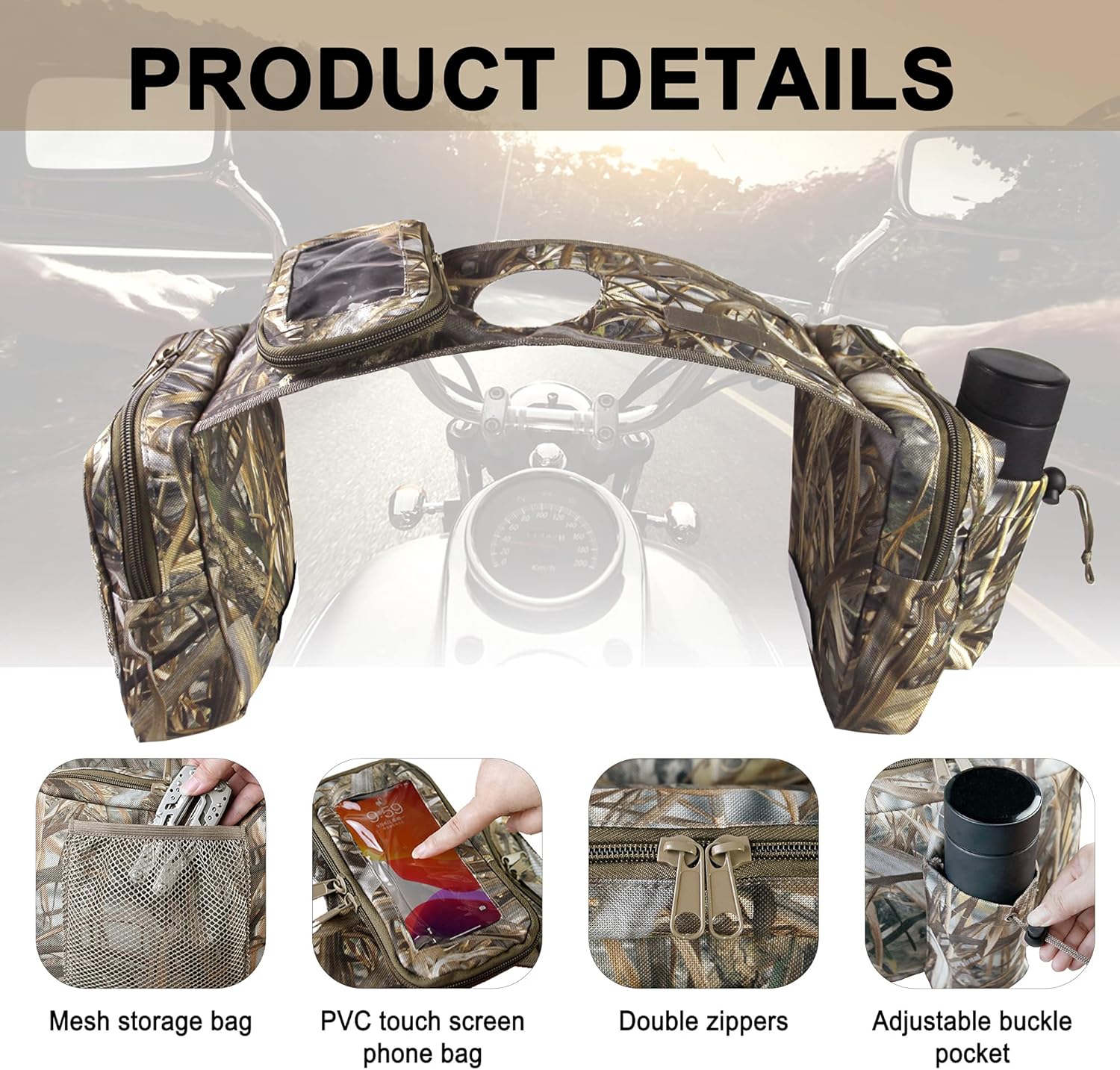 ATV Saddle Bag Cargo Tank Storage Luggage