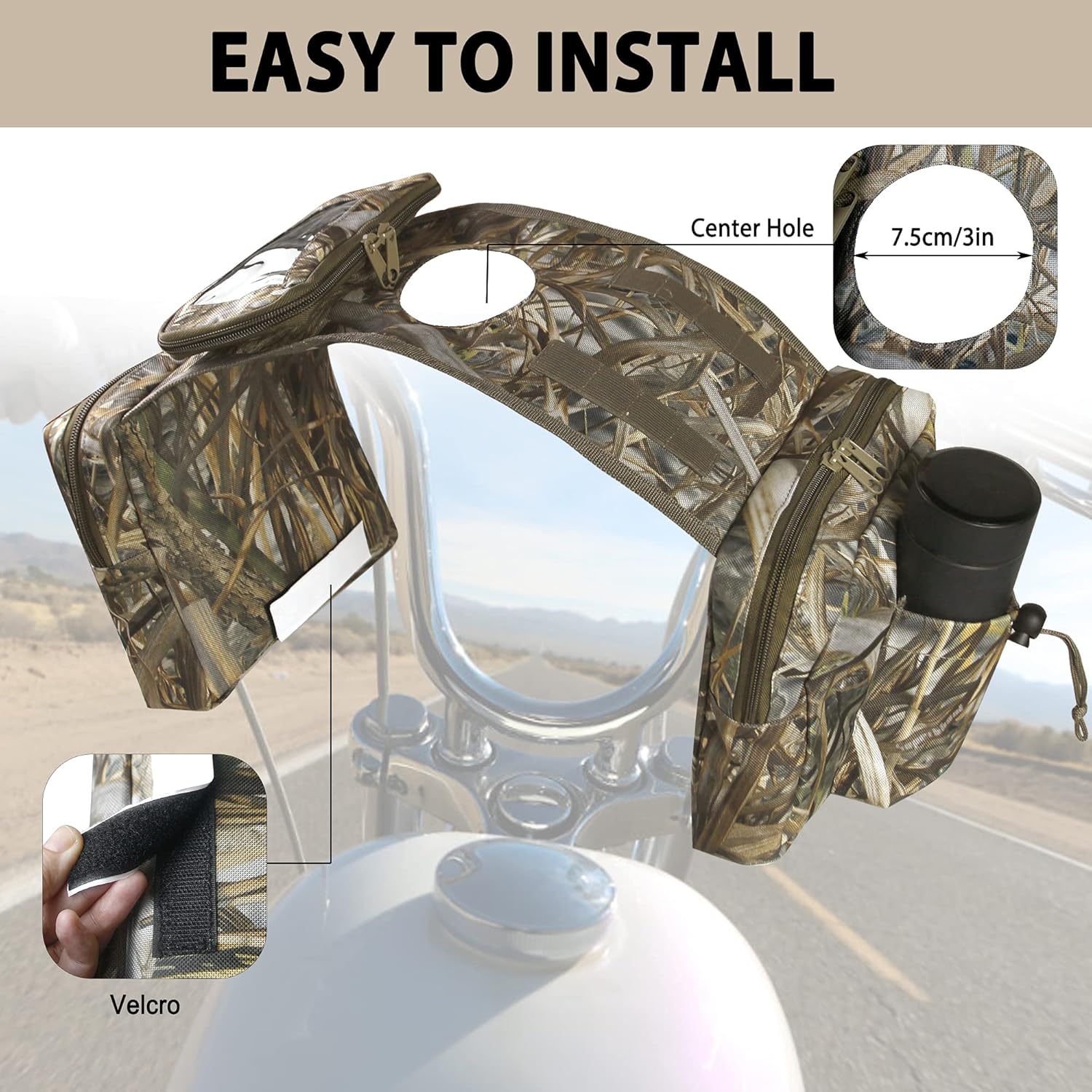 ATV Saddle Bag Cargo Tank Storage Luggage