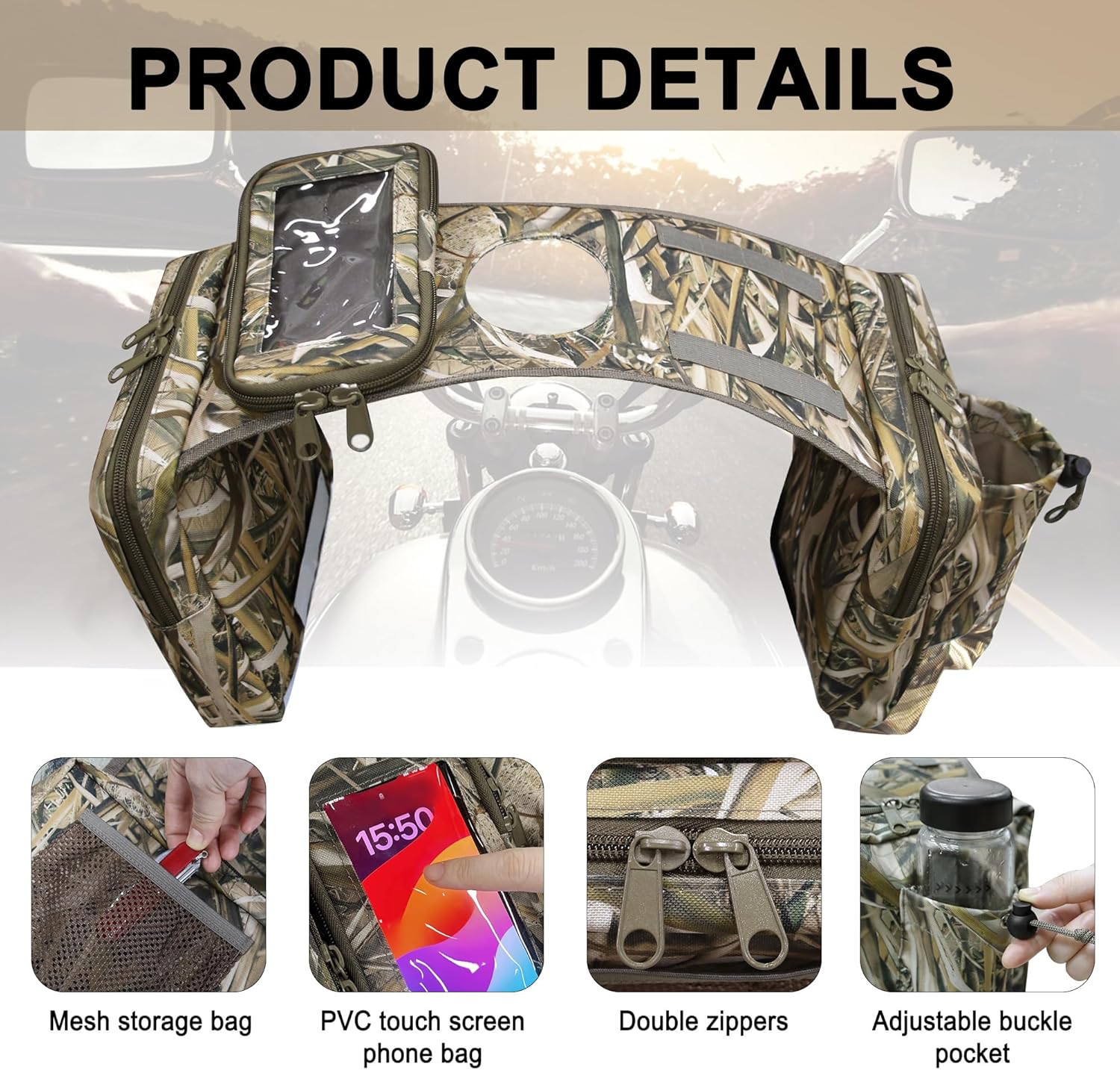 ATV Saddle Bag Cargo Tank Storage Luggage