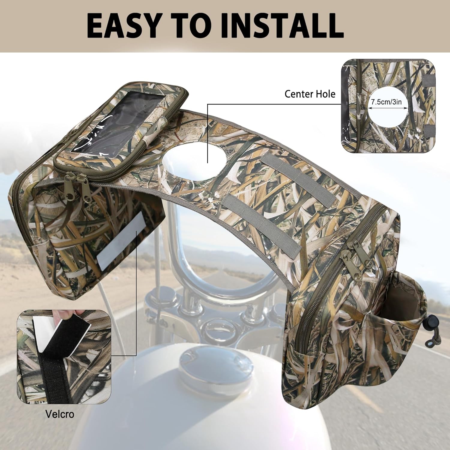 ATV Saddle Bag Cargo Tank Storage Luggage