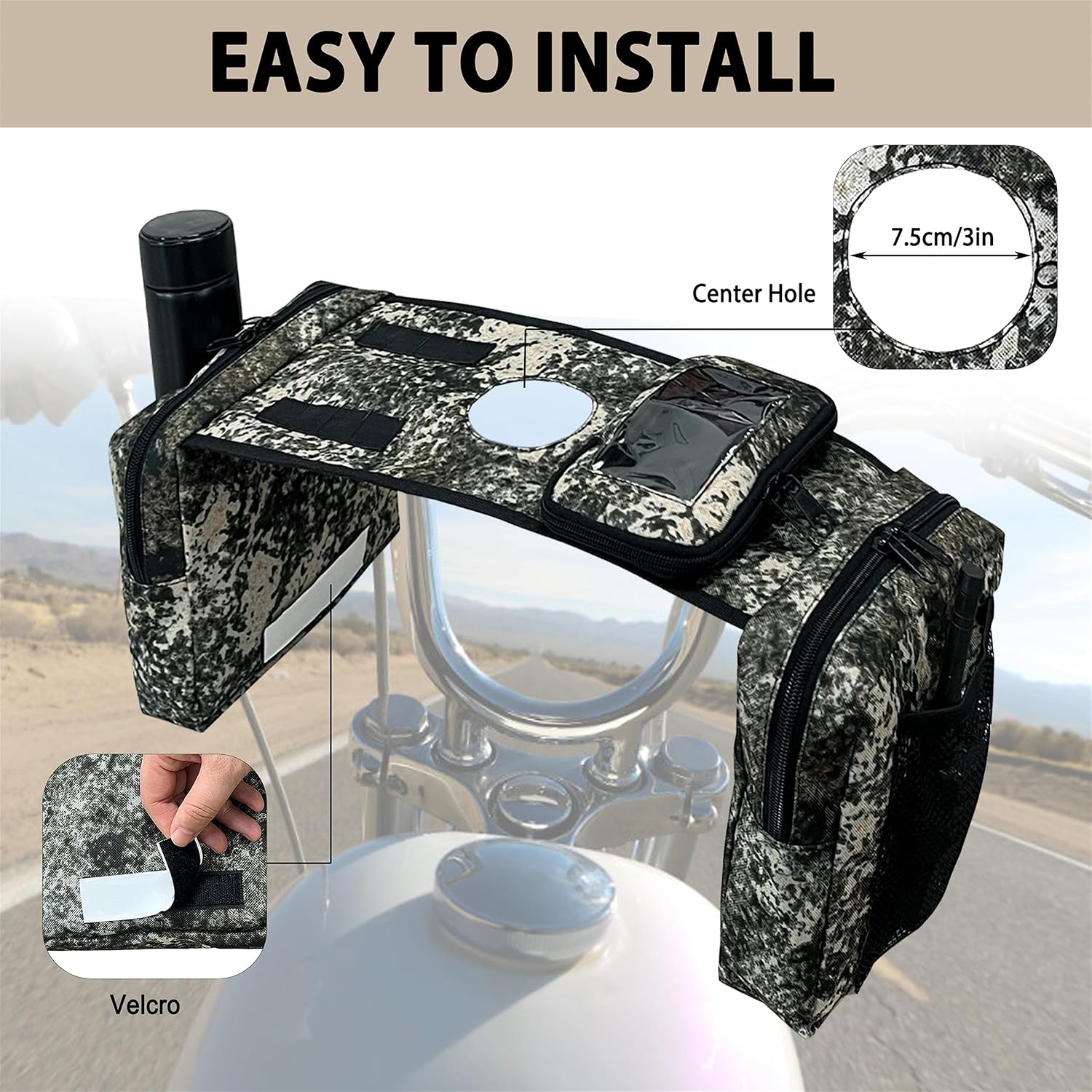 ATV Saddle Bag Cargo Tank Storage Luggage