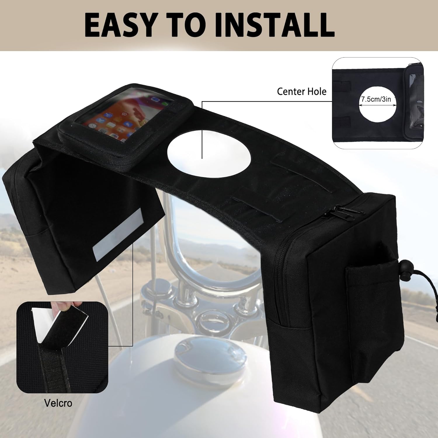 ATV Saddle Bag Cargo Tank Storage Luggage