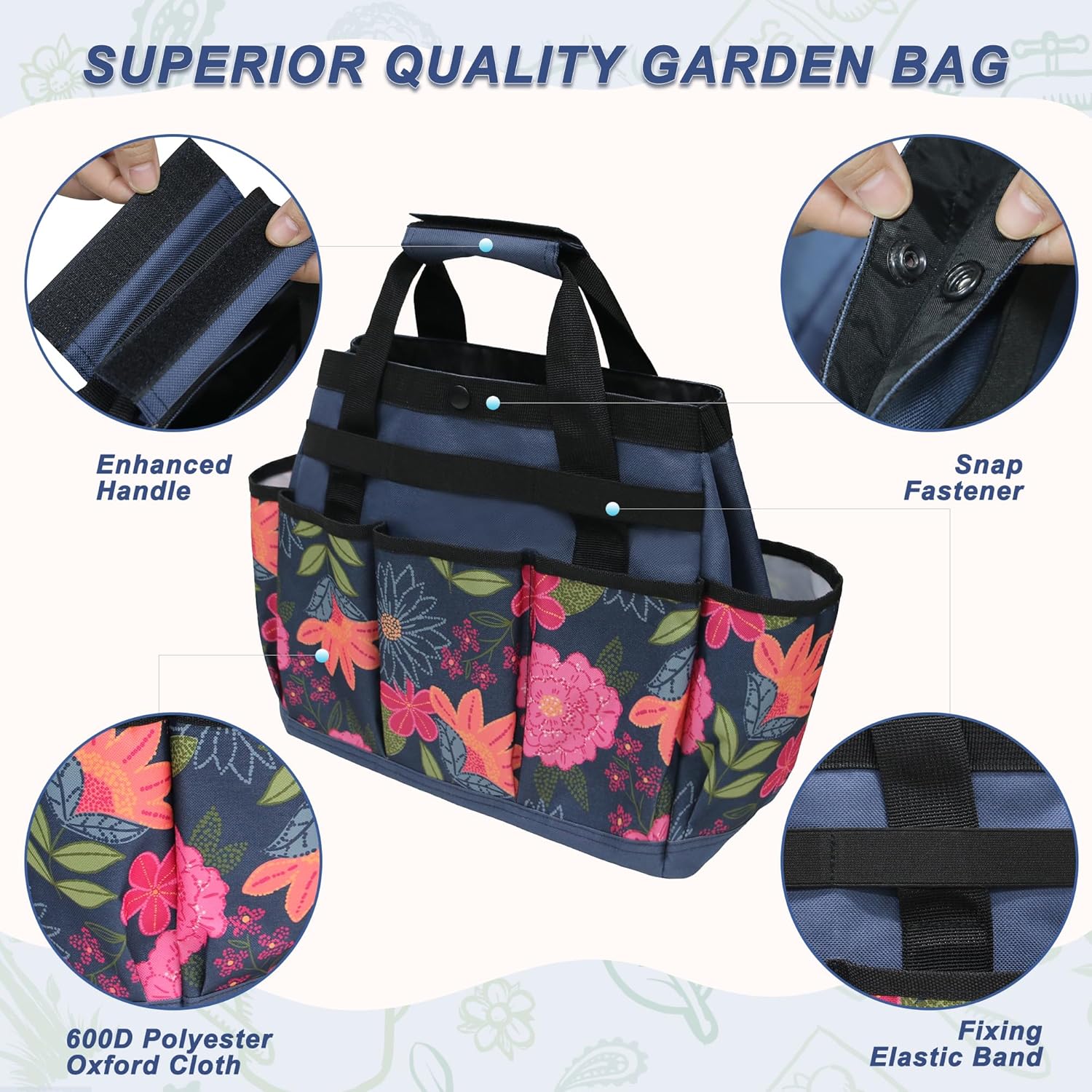 Canvas Garden Tool Tote Bag