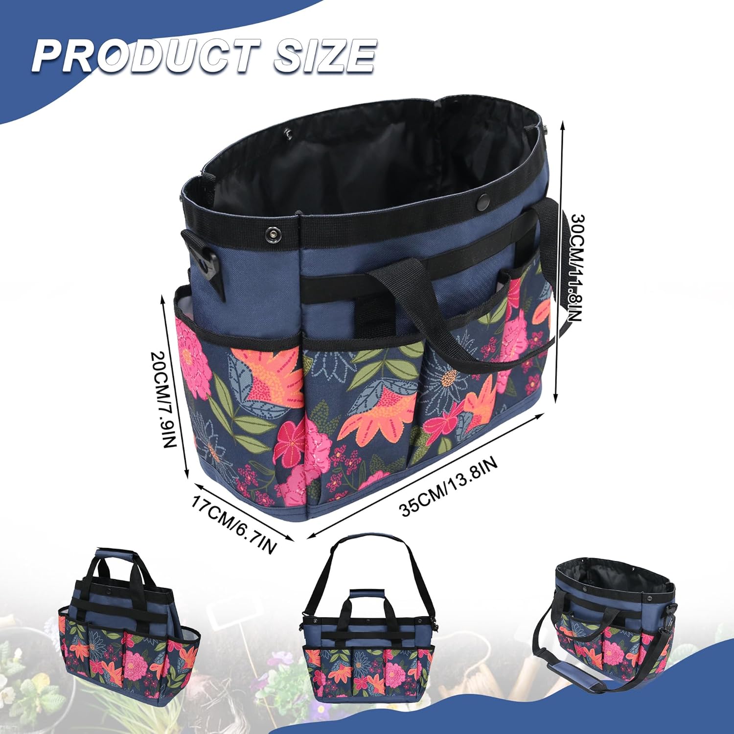 Canvas Garden Tool Tote Bag