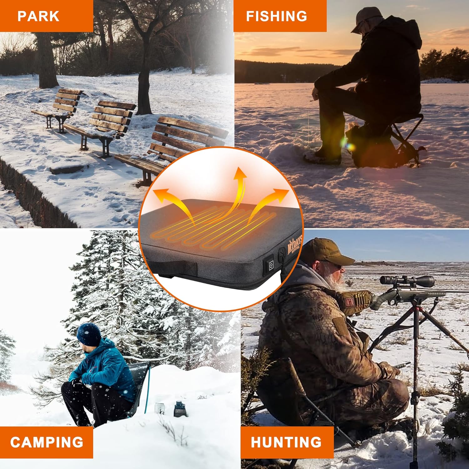 Portable Heating Seat Cushion Pad