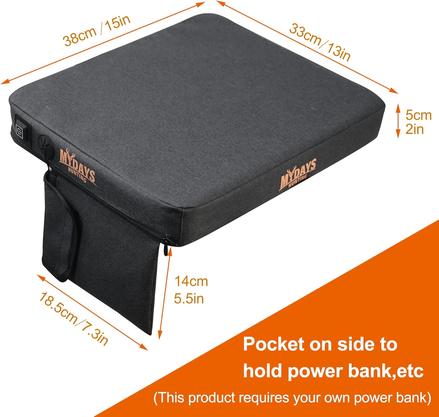Portable Heating Seat Cushion Pad
