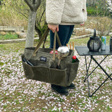 Waxed Canvas Camping Tool Storage Bag