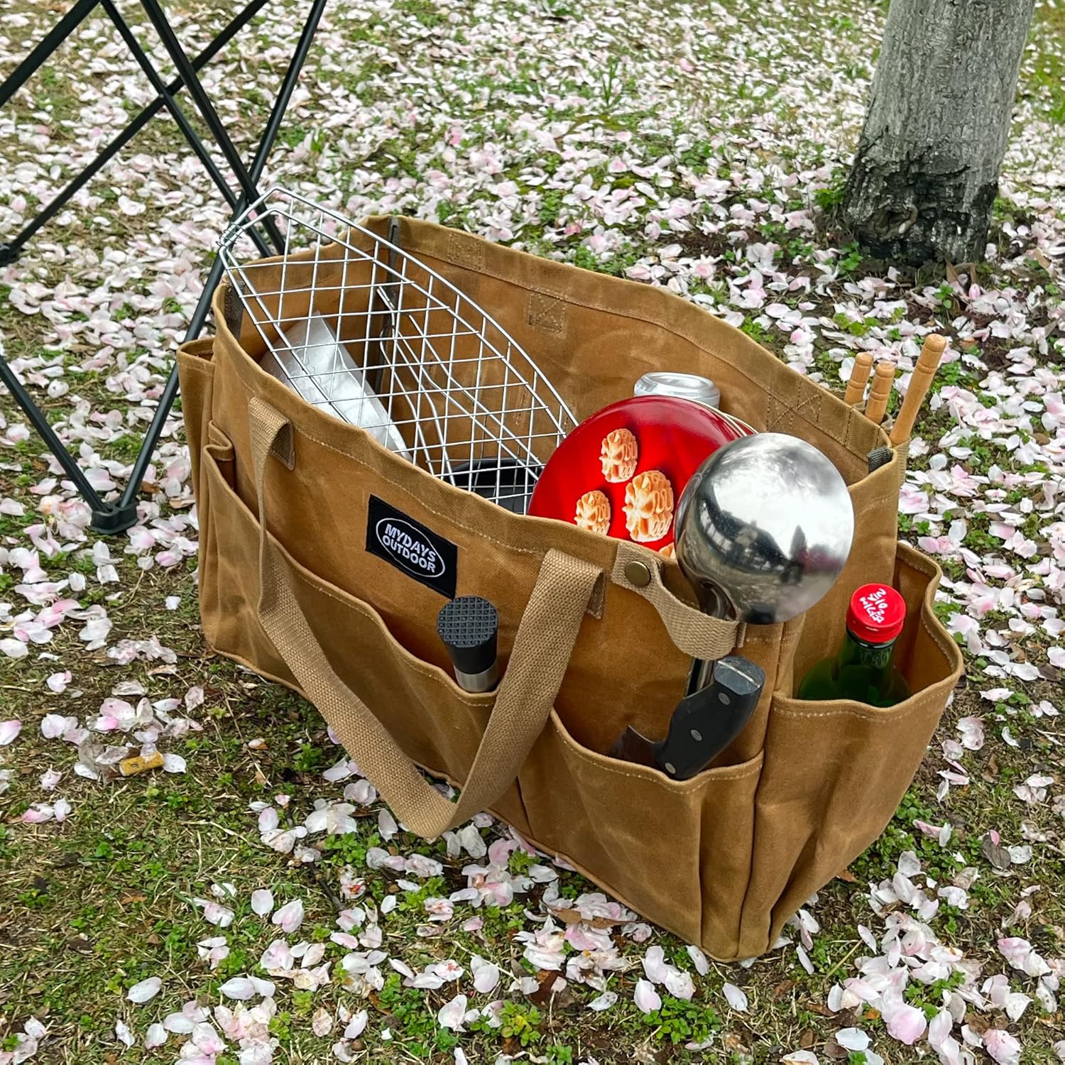 Waxed Canvas Camping Tool Storage Bag