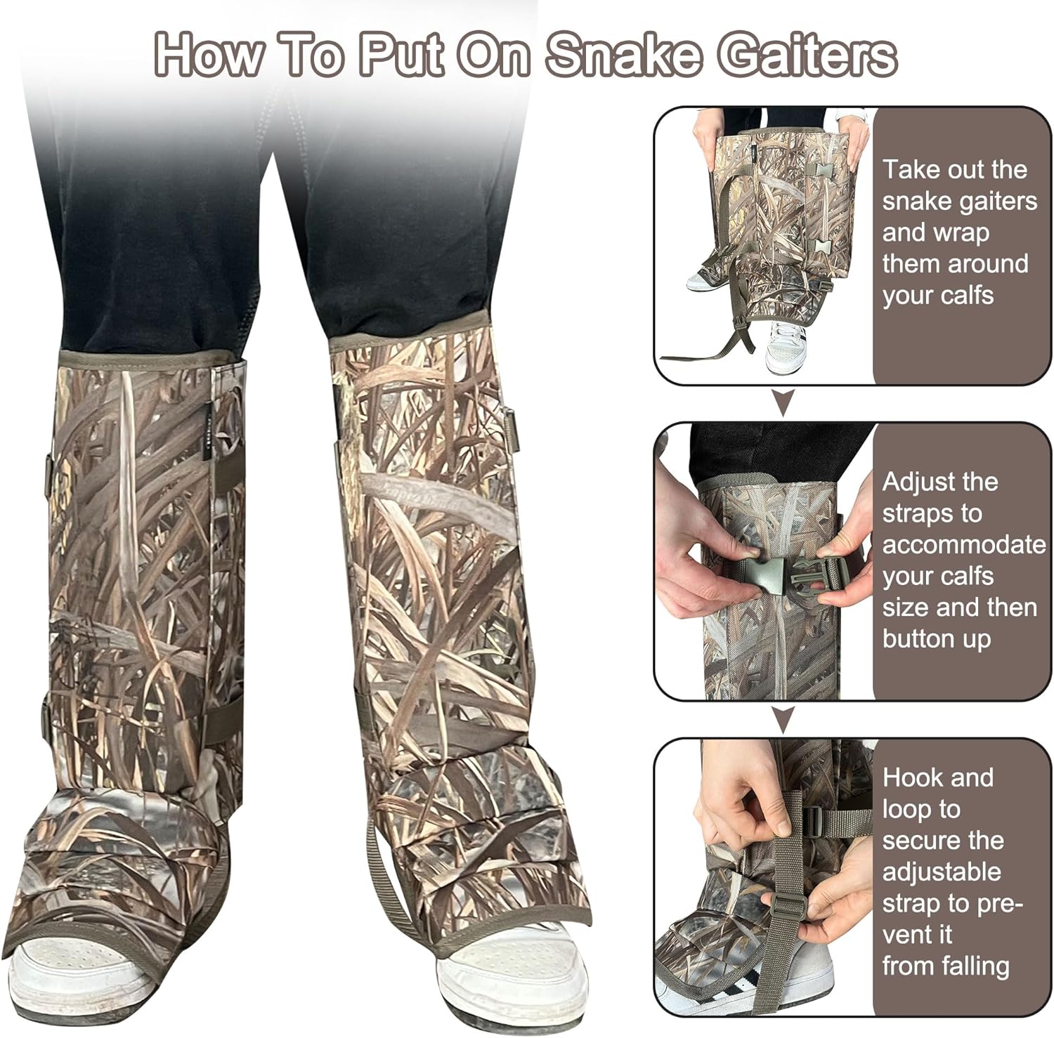 Snake Gaiters for Hunitng