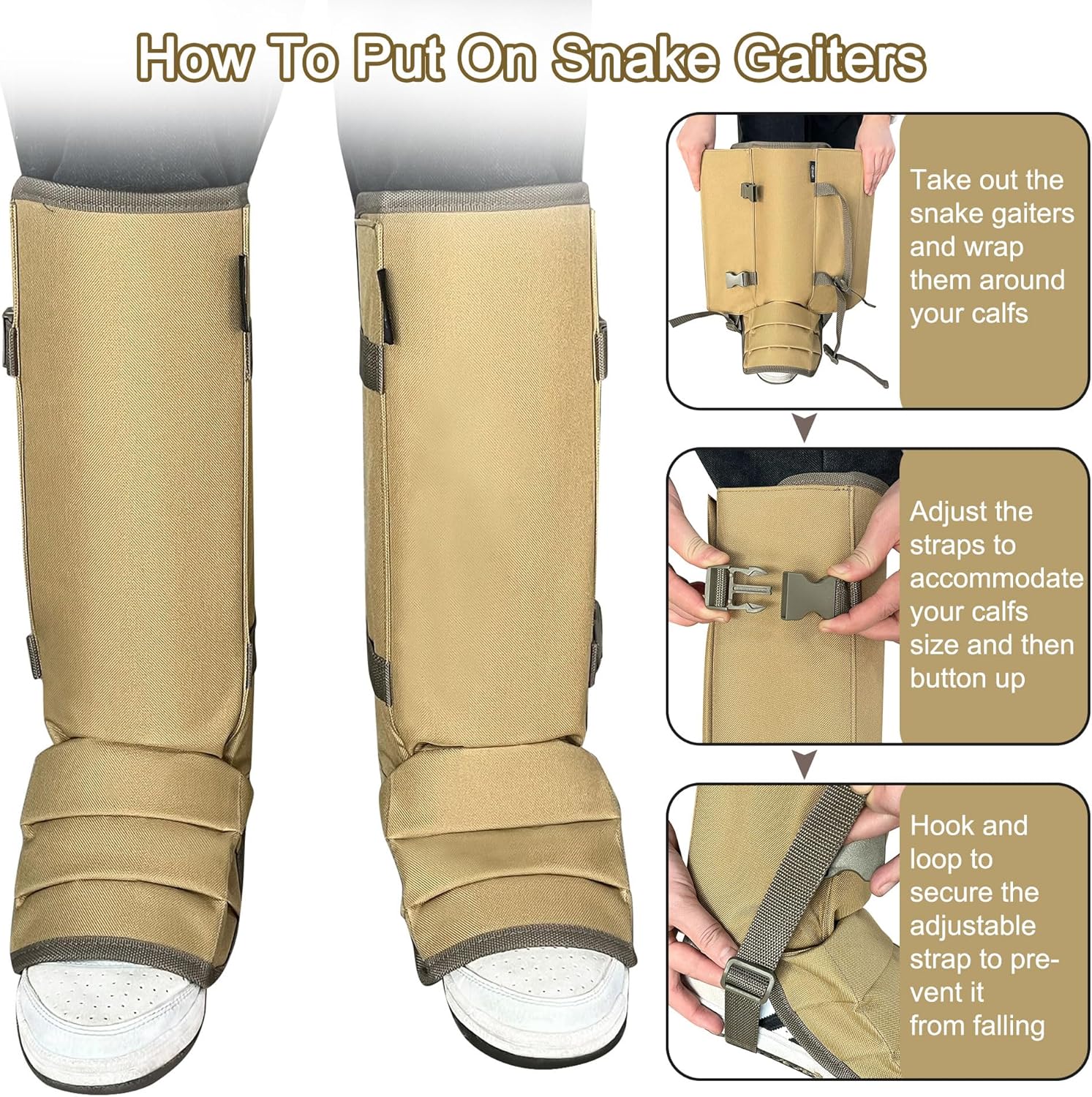 Snake Gaiters for Hunitng