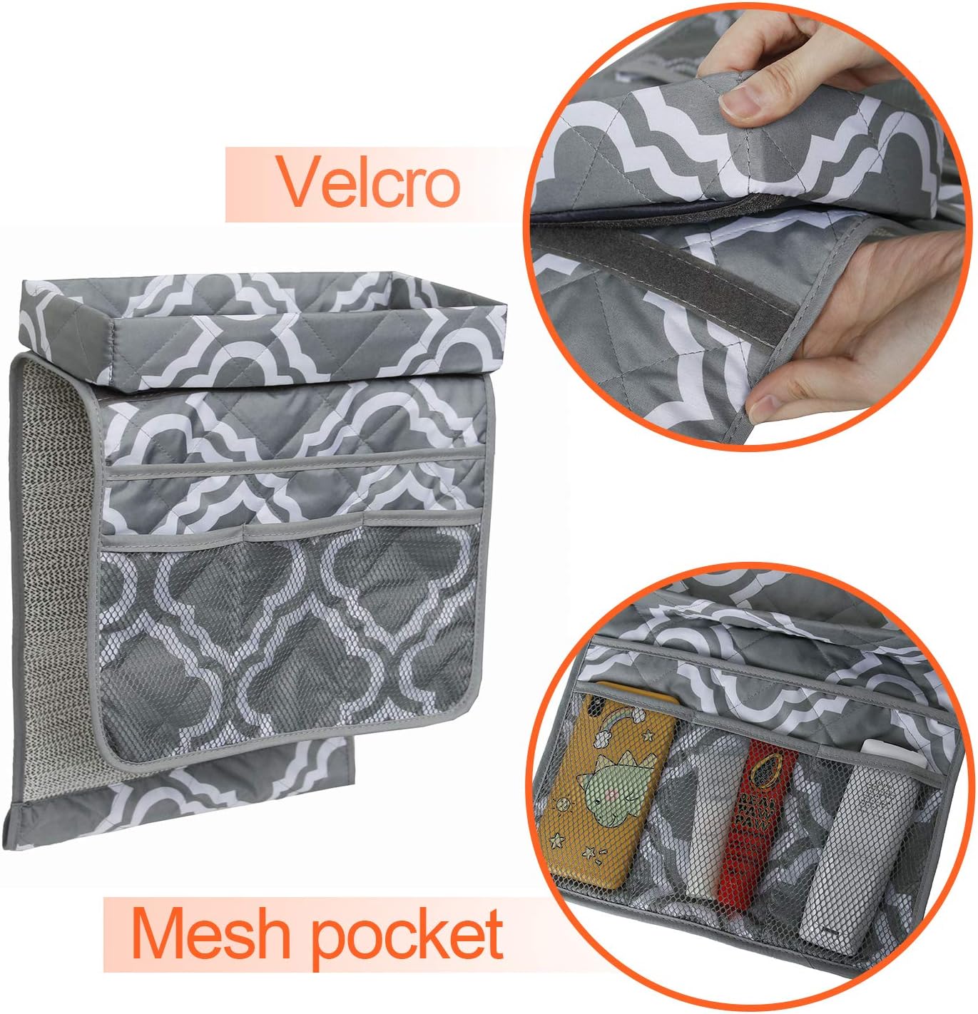 Sofa Armrest Organizer with Holder Tray