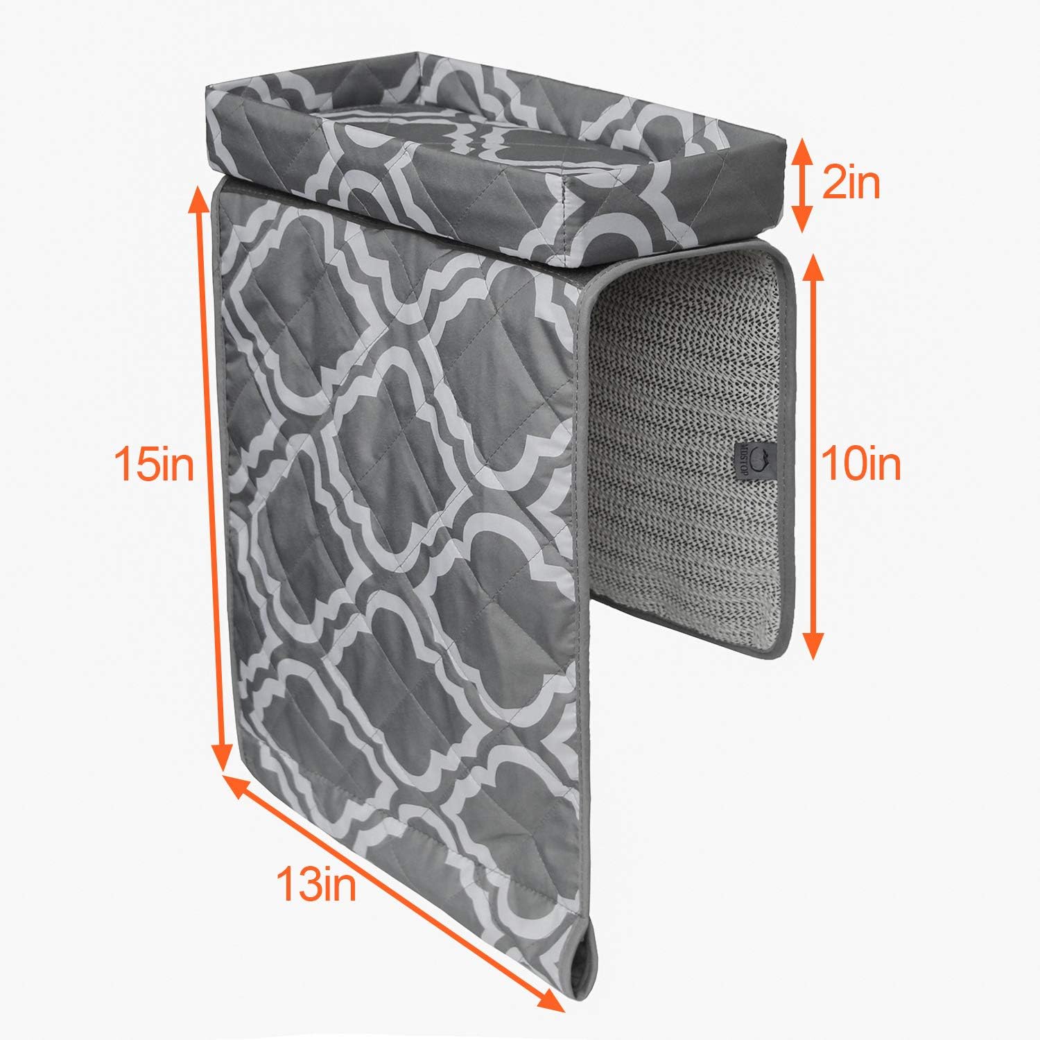 Sofa Armrest Organizer with Holder Tray