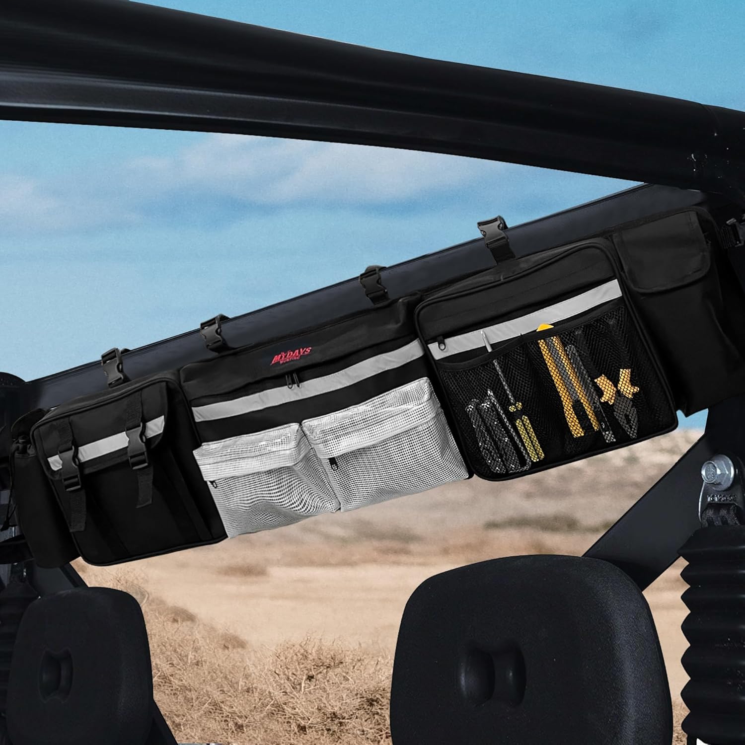 UTV Roll Cage Organizer Case Storage Gear Bags