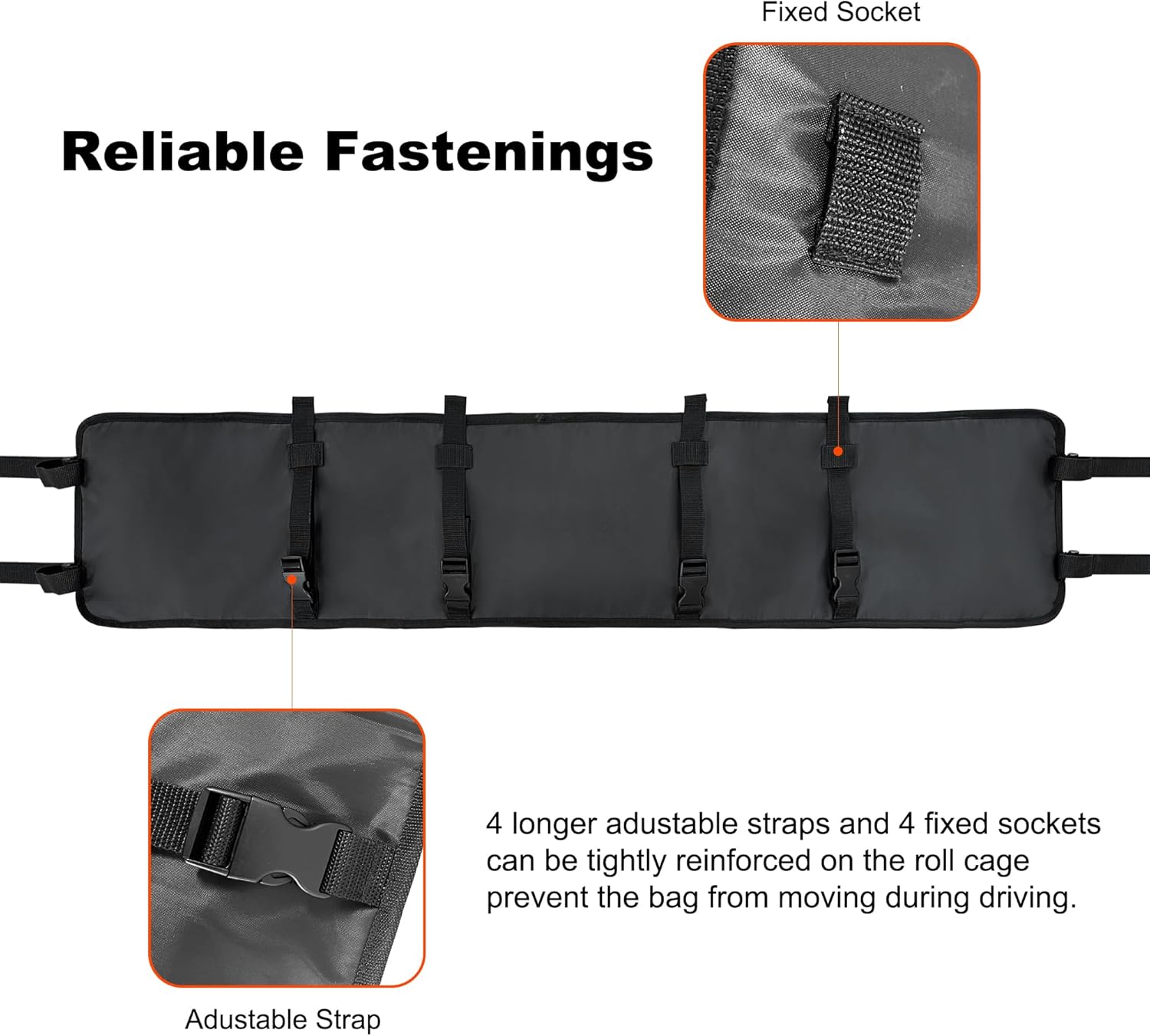 UTV Roll Cage Organizer Case Storage Gear Bags