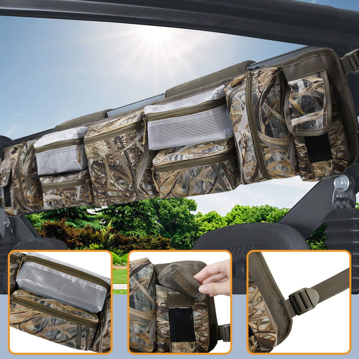 UTV Roll Cage Organizer Case Storage Gear Bags
