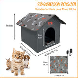 Heated Pet House for Cats & Small Dogs